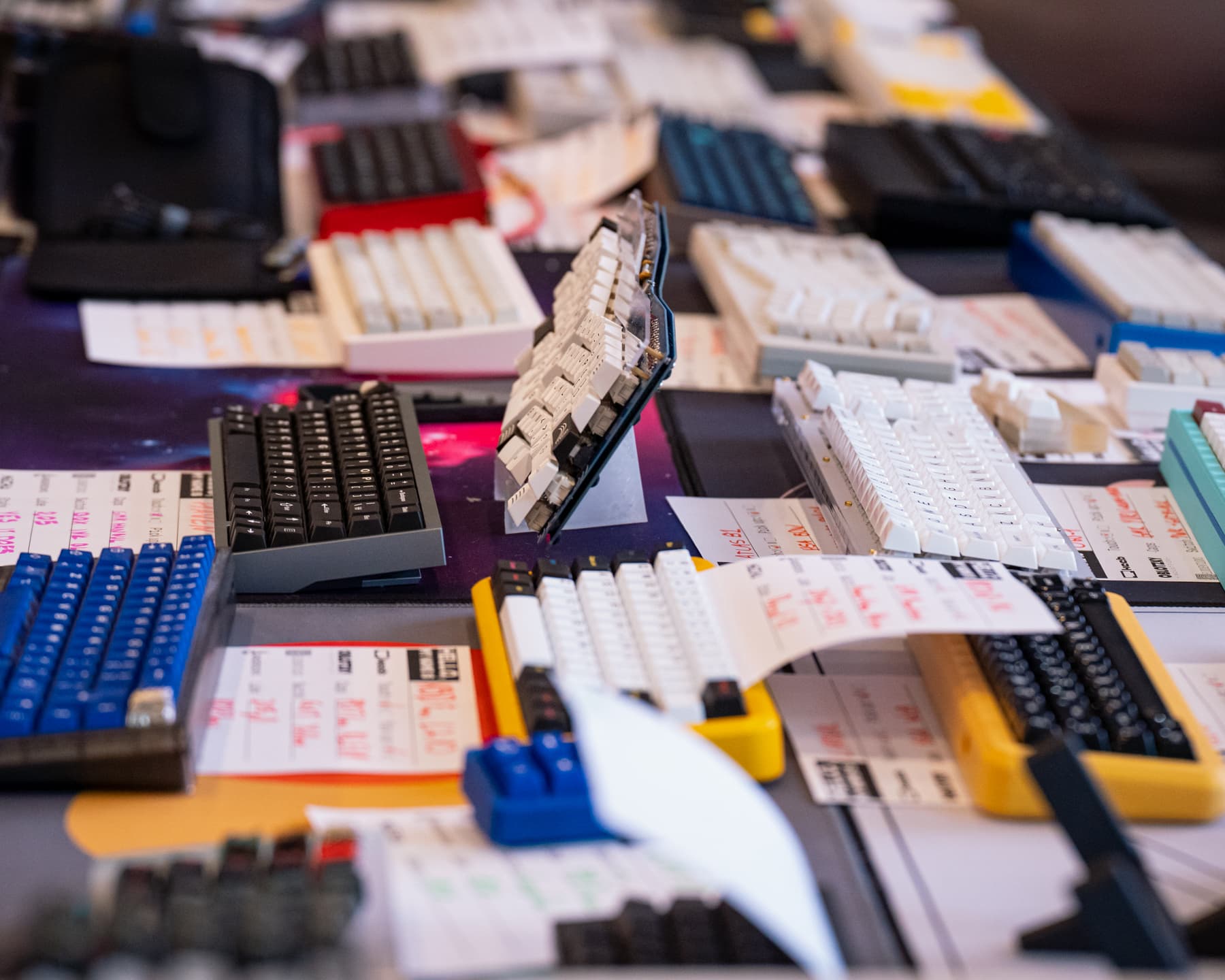 Picture of keyboards and with descriptions.